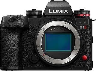 Цифровая беззеркальная полнокадровая камера Panasonic LUMIX S1II 6K с возможностью гибридной съемки: 24,1 МП, видео 5,1K 60p с открытым затвором, 15 ступеней динамического диапазона, внутренняя запись Prores RAW HQ, байонет L-Mount - DC-S1M2
