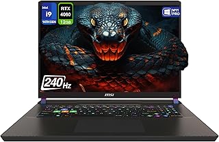 Игровой ноутбук MSI Vector 17 HX, Intel i9-14900HX, 64 ГБ оперативной памяти DDR5, SSD PCIe 4 ТБ, 17-дюймовый дисплей QHD+ (2560x1600) 240 Гц, видеокарта Nvidia G-Force RTX 4080, клавиатура с подсветкой, Windows 11 Pro, цвет Cosmo Gray