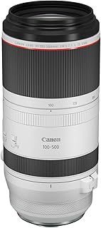 Объектив Canon RF100-500mm F4.5-7.1 L is USM, супертелеобъектив с переменным фокусным расстоянием, совместим с беззеркальными камерами серии EOS R, белый.