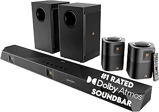 Домашняя система объемного звучания Nakamichi Dragon 11.4.6 с Dolby Atmos и DTS:X Pro. Лучшая звуковая панель с поддержкой обработки звука на AV-ресивере.