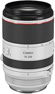 Объектив Canon RF70-200mm F2.8 L USM, телеобъектив с переменным фокусным расстоянием, совместим с беззеркальными камерами серии EOS R, белый.