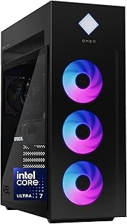 Игровой настольный компьютер HP OMEN 45L, Intel Core Ultra 7 265K, 32 ГБ ОЗУ, 2 ТБ SSD, NVIDIA GeForce RTX 5080, Windows 11 Pro, Microsoft Copilot, защитное стекло, GT22-3080 (2025)