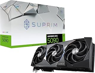 Видеокарта MSI Gaming RTX 5090 32G SUPRIM SOC (32 ГБ GDDR7, 512-бит, экстремальная производительность: 2580 МГц, DisplayPort x3 2.1a, HDMI 2.1b, архитектура NVIDIA Blackwell)
