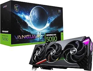 Видеокарта MSI Gaming RTX 5090 32G Vanguard SOC (32 ГБ GDDR7, 512-бит, экстремальная производительность: 2527 МГц, DisplayPort x3 2.1a, HDMI 2.1b, архитектура NVIDIA Blackwell)