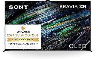 Телевизор Sony QD-OLED 65 дюймов BRAVIA XR A95L Series 4K Ultra HD: Smart TV с Dolby Vision HDR и эксклюзивными игровыми функциями для PlayStation® 5 XR65A95L — новейшая модель, черный.
