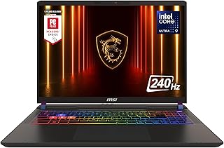 Игровой ноутбук MSI Vector 16 HX AI 16” 240Hz QHD+: Intel Core Ultra 9-275HX, NVIDIA Geforce RTX 5070Ti, 16 ГБ DDR5, 1 ТБ NVMe SSD, Thunderbolt 5, Wi-Fi 7, Windows 11 Home: Cosmo Gray A2XWHG-211US