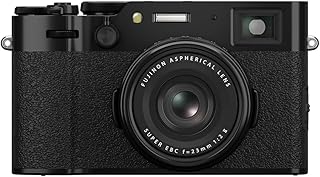 Беззеркальная камера Fujifilm X100VI 40,2 МП с фиксированным объективом 23 мм F2 (сенсор APS-C X-Trans CMOS 5, процессор X-Processor 5, гибридный видоискатель, наклонный сенсорный ЖК-экран, автофокусировка по лицу, 20 вариантов имитации пленки) - черная.
