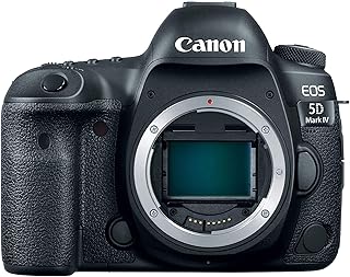 Цифровая зеркальная фотокамера Canon EOS 5D Mark IV (только корпус), полнокадровая зеркальная фотокамера, CMOS-сенсор 30,4 мегапикселя, видео 4K, камера для создания контента, байонет EF, черный цвет.