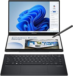 Ноутбук ASUS Zenbook DUO, два 14-дюймовых сенсорных OLED-дисплея 3K 120 Гц, Evo, процессор Intel Core Ultra 9 285H, графика Intel Arc Graphics, 32 ГБ ОЗУ, SSD 1 ТБ, Windows 11, UX8406CA-PS99T