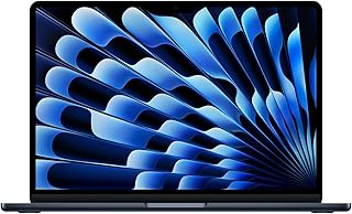 Ноутбук Apple MacBook Air 2025 года, 15 дюймов, процессор M4, 24 ГБ оперативной памяти, SSD-накопитель 1 ТБ — Midnight