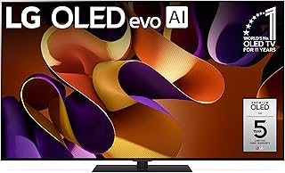 LG 55-дюймовый OLED-телевизор серии evo G4 с процессором 4K, плоским экраном, пультом Magic Remote, поддержкой искусственного интеллекта и встроенной Alexa (OLED55G4SUB, 2024)