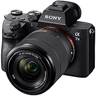 Sony a7 III (ILCEM3K/B) — полнокадровая беззеркальная камера со сменными объективами 28-70 мм и 3-дюймовым ЖК-экраном, черная.