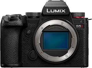 Беззеркальная камера Panasonic LUMIX S5II, полнокадровая, 24,2 МП, фазовая гибридная автофокусировка, новая технология активной стабилизации изображения, неограниченная запись видео 4:2:2 10 бит - DC-S5M2BODY, черная.