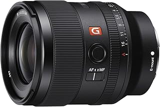 Объектив Sony FE 35mm F1.4 GM, полнокадровый, с большой диафрагмой, широкоугольный, G Master, черный.