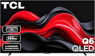 Смарт-телевизор TCL Q65 QLED 4K UHD с диагональю 98 дюймов и поддержкой Google TV (модель 98Q651G, 2024 года выпуска). Поддержка Dolby Vision, Dolby Atmos, HDR Pro+, Game Accelerator Enhanced Gaming, голосовой пульт дистанционного управления, совместимость с Alexa, потоковое телевидение.