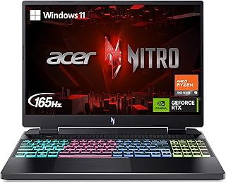Игровой ноутбук Acer Nitro 16 | Восьмиядерный процессор AMD Ryzen 9 7940HS | Видеокарта NVIDIA GeForce RTX 4070 | 16-дюймовый IPS-дисплей WQXGA 165 Гц | 16 ГБ DDR5 | SSD-накопитель Gen 4 1 ТБ | Wi-Fi 6E | Клавиатура с RGB-подсветкой | AN16-41-R5KC