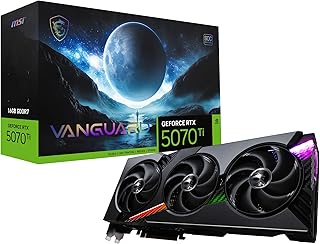 Видеокарта MSI Gaming RTX 5070 Ti 16G Vanguard SOC (16 ГБ GDDR7, 256-бит, экстремальная производительность: 2602 МГц, DisplayPort x3 2.1a, HDMI 2.1b, архитектура NVIDIA Blackwell)