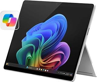 Microsoft Surface Pro 2-в-1 ноутбук/планшет (2024), Windows 11 Copilot+ PC, 13-дюймовый сенсорный OLED-дисплей, Snapdragon X Elite (12 ядер), 16 ГБ ОЗУ, 512 ГБ памяти, поддержка 5G, платиновый цвет.