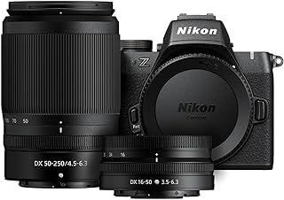 Nikon Z50 II с двумя объективами | Компактная беззеркальная фото- и видеокамера с удобными цветовыми предустановками и беспроводной передачей фотографий | Модель Nikon для США