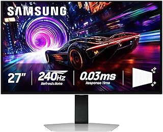 Игровой монитор SAMSUNG Odyssey QD-OLED G8 (G81SF) с диагональю 27 дюймов, разрешением 4K, частотой обновления 240 Гц, временем отклика 0,03 мс, поддержкой DisplayHDR True Black 400, технологией AMD FreeSync™ Premium Pro и эргономичной подставкой, модель LS27FG810SNXZA, цвет 2025 мм.