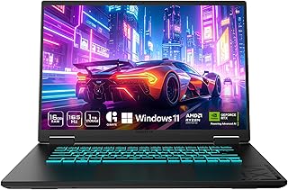 GIGABYTE - Игровой ноутбук A16 - 165 Гц 1920x1200 WUXGA - NVIDIA GeForce RTX 5060 - AMD Ryzen 7 260-1TB SSD с 16 ГБ DDR5 RAM - Windows 11 Home AD Gaming A16 3VHK3US894SH