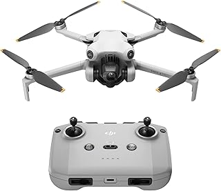 DJI Mini 4 Pro (DJI RC-N2), дрон с камерой для взрослых 4K, вес менее 249 г, время полета 34 минуты, максимальная дальность передачи видео 20 км, всенаправленное визуальное обнаружение, мини-дрон для начинающих.