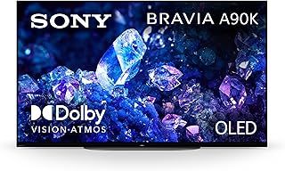 Телевизор Sony 48 дюймов 4K Ultra HD серии A90K: BRAVIA XR OLED Smart Google TV с Dolby Vision HDR и эксклюзивными функциями для Playstation 5 XR48A90K — новейшая модель, черный.