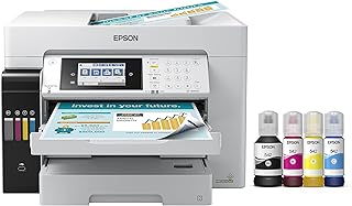 Беспроводной широкоформатный цветной многофункциональный принтер Epson EcoTank Pro ET-16650 Supertank со сканером, копиром, факсом и Ethernet, белый.