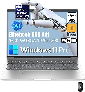 Ноутбук HP Elitebook 660 G11 16" FHD+ Business Copilot AI, процессор Intel Ultra 7 155U (превосходит i7-1355U), 32 ГБ оперативной памяти DDR5, твердотельный накопитель PCIe 1 ТБ, Wi-Fi 6E, клавиатура с подсветкой, сканер отпечатков пальцев, Windows 11 Pro, AZ-XUT
