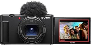 Видеокамера Sony ZV-1 II для видеоблогинга, предназначенная для создателей контента и видеоблогеров — черная.