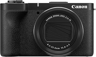 Canon PowerShot V1, гибридная камера, встроенный сверхширокоугольный зум-объектив, видео 4K, видеоблогинг, прямые трансляции, создание контента, компактный дизайн.
