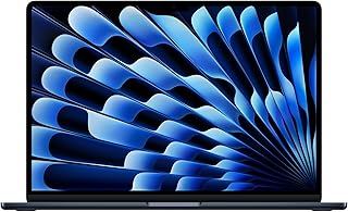 Ноутбук Apple MacBook Air 2025 года с 15-дюймовым экраном и чипом M4: создан для Apple Intelligence, 15,3-дюймовый дисплей Liquid Retina, 16 ГБ оперативной памяти, 256 ГБ SSD-накопитель, 12-мегапиксельная фронтальная камера, Touch ID; Midnight