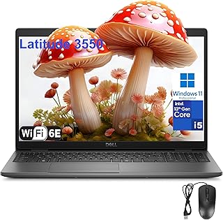 Ноутбук Dell Latitude 3550 для бизнеса и работы, процессор Intel i5-1335U 13-го поколения (превосходит i7-1255U), 32 ГБ оперативной памяти DDR5, твердотельный накопитель PCIe SSD на 1 ТБ, 15,6-дюймовый Full HD экран, Wi-Fi 6E, Bluetooth 5.3, USB4 Type-C, Windows 11 Pro.