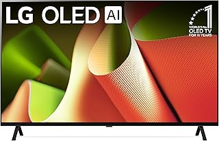LG 55-дюймовый OLED-телевизор серии B4 с процессором 4K, плоским экраном, пультом Magic Remote, поддержкой искусственного интеллекта и встроенной Alexa (OLED55B4PUA, 2024)