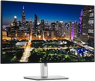 Монитор Dell UltraSharp 32 дюйма, 4K, Thunderbolt Hub, 120 Гц и 140 Вт PD (IPS, черный) - U3225QE