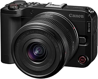 Canon EOS R50 V с объективом RF-S14-30mm F4-6.3 is STM PZ, беззеркальная гибридная камера со сменными объективами для APS-C, сверхширокоугольный зум-объектив, вертикальное видео, видеоблогинг, прямые трансляции, создание контента.