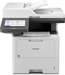 Многофункциональный монохромный лазерный принтер Brother MFC-L6810DW Enterprise, большая емкость лотка для бумаги, беспроводная сеть, расширенные функции безопасности, двусторонняя печать, сканирование и копирование, совместимость с Alexa.