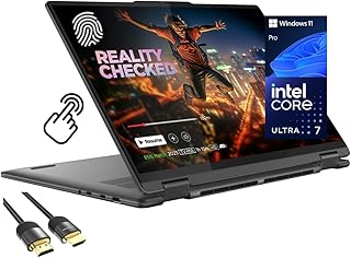 Ноутбук-трансформер Lenovo Yoga 7i, 16-дюймовый сенсорный дисплей 2K, процессор Core Ultra 7 155U (до 4,80 ГГц), 16 ГБ DDR5, твердотельный накопитель PCIe SSD 1 ТБ, Wi-Fi 6E, клавиатура с подсветкой, сканер отпечатков пальцев, Thunderbolt 4, веб-камера, клавиатура, HDMI PDG, Windows 11 Pro