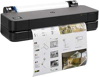 Широкоформатный плоттер HP DesignJet T230 с шириной печати 24 дюйма, включает 2-летнюю гарантию с выездом специалиста на место (5HB07T) - новая модель.