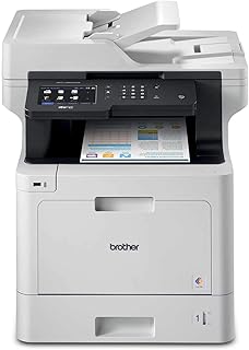 Многофункциональный цветной лазерный принтер Brother MFC-L8900CDW для бизнеса, совместимый с системой Amazon Dash Replenishment.