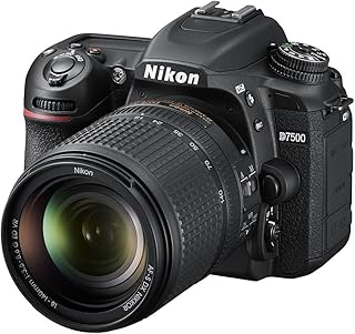 Цифровая зеркальная фотокамера Nikon D7500 с разрешением 20,9 Мп и объективом AF-S DX NIKKOR 18-140mm f/3.5-5.6G ED VR, черная.