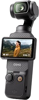 DJI Osmo Pocket 3, камера для видеоблогинга с 1-дюймовым CMOS-сенсором и возможностью записи видео 4K/120 кадров в секунду, 3-осевой стабилизацией, быстрой фокусировкой, отслеживанием лиц/объектов, цифровая камера для видеоблогинга на YouTube.