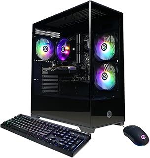 Игровой ПК CyberPowerPC Gamer Master, AMD Ryzen 5 5500 3,6 ГГц, Radeon RX 6400 4 ГБ, 16 ГБ DDR4, SSD PCIe Gen4 500 ГБ, поддержка Wi-Fi и Windows 11 Home (GMA3100A)