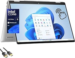 Ноутбук-трансформер HP Envy x360, 16-дюймовый сенсорный IPS-дисплей WUXGA Wide Ultra, процессор Core Ultra 5 125U (превосходит i7-1255U), 16 ГБ DDR5, SSD PCIe 1 ТБ, Thunderbolt 4, Wi-Fi 6E, Bluetooth, веб-камера, HDMI-кабель PDG, Windows 11 Pro