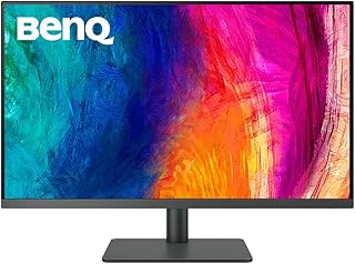 Монитор BenQ PD3205U, совместимый с Mac, 32 дюйма, 4K UHD | 99% Rec.709 и sRGB | IPS | DeltaE ≤3 | Синхронизация ICC | Отчет о калибровке | AQCOLOR | Равномерность цветопередачи | Кнопка горячих клавиш | Эргономичный дизайн | DisplayPort | USB-C (65 Вт) | USB-концентратор