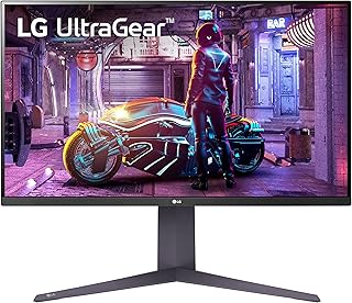 LG 32GQ750-B 32-дюймовый игровой монитор Ultragear 4K UHD (3840 x 2160), 144 Гц, 1 мс, AMD FreeSync Premium, HDR10, режим чтения, встроенные динамики, HDMI, DisplayPort, регулируемая по наклону/высоте/поворотная подставка, черный