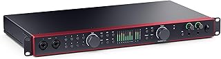 Аудиоинтерфейс Focusrite Scarlett 18i20 4-го поколения с USB-подключением для многоканальной записи, создания музыки и подкастов — высококачественная запись студийного уровня и все необходимое программное обеспечение для записи.