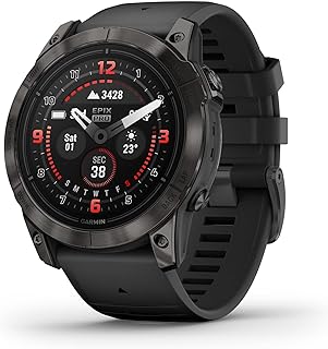 Garmin epix Pro (Gen 2) Sapphire Edition, 51 мм, высокопроизводительные смарт-часы, передовые технологии для тренировок, встроенный фонарик, черный