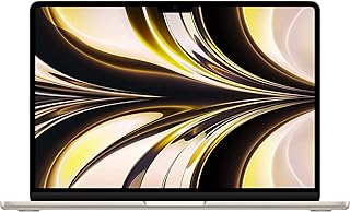 Ноутбук Apple MacBook Air 2022 года с процессором M2 (13,6 дюйма, 8 ГБ ОЗУ, 256 ГБ SSD-накопитель) Starlight (восстановленный).