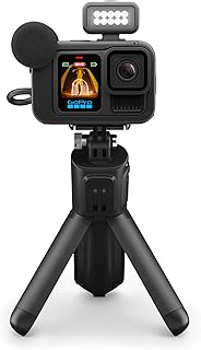 GoPro HERO13 Black Creator Edition — в комплекте: HERO13 Black, Volta (батарейный блок, штатив, пульт дистанционного управления), медиа-модуль, подсветка, аккумулятор Enduro, магнитное крепление и чехол для переноски.